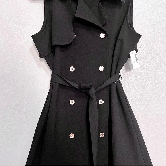 NWT Neiman Marcus Trench Belted Midi Dress MSRP$142 - Picture 3 of 16